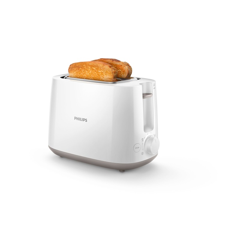 Philips HD2581/00 Daily Collection Toaster Bianco Brötchenaufsatz